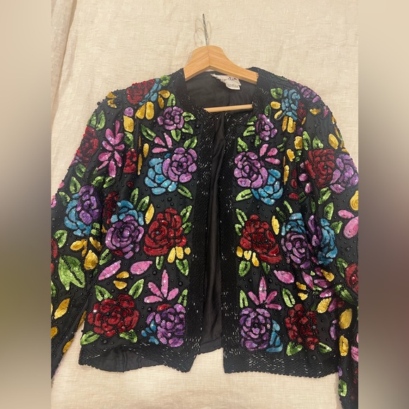 Vintage sequin jacket - Picture 3 of 7